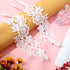 2 Pairs Lace Barefoot Sandals Sexy Lace Barefoot Embroidery Anklet with Toe Ring Vintage Floral Lace Anklet Slave Barefoot Sandals Foot Jewelry fo...