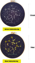 mozhijing constellation Embroidery Kit for Adults with Stamped Pattern, Round Beads for Embroidery DIY Crafting,Cross Stitch Beginner Kits with Fr...