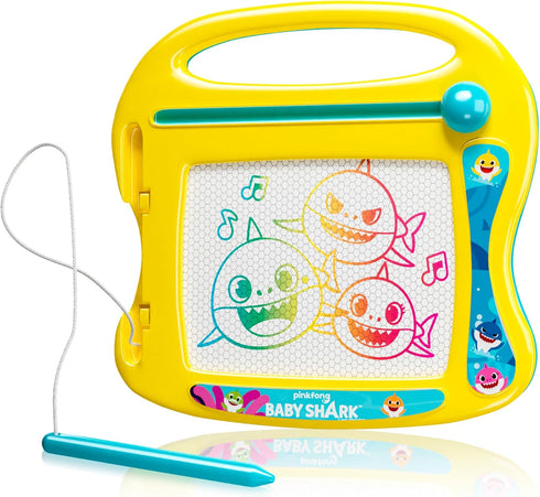 Lollipop Baby Shark Travel Magnetic Drawing Board for Boys or Girls, On The Go Drawing Board...