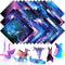 150 Sheets Double Sided Origami Paper Kit 6 x 6 Inch Beautiful Sky Scrapbook Paper Galaxy Outer Space Star Pattern Paper Easy Folding for Arts Cra...