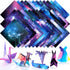 150 Sheets Double Sided Origami Paper Kit 6 x 6 Inch Beautiful Sky Scrapbook Paper Galaxy Outer Space Star Pattern Paper Easy Folding for Arts Cra...