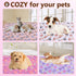 Pet Blanket Soft Fluffy Fleece Pet Mat Doggy Flannel Blanket Dog Cat Cute Paw Print Pet Blankets Pink Paw Medium(30''*20'')...