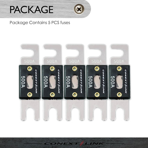 Conext Link ANL500-5 Nickel 500 Amp ANL Fuse 5 Pack ?14026?...