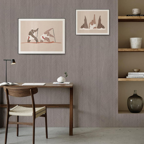 Peel and Stick Wood Wallpaper Grey Vinyl 15.7"×80" Contact Paper Self Adhesive Thick Waterproof for Cabinets liveroom...