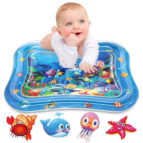 Infinno Inflatable Tummy Time Mat Premium Baby Water Play Mat for Infants and Toddlers Baby Toys for 3 to 24 Months, Strengthen Your Baby's Muscle...