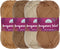 JubileeYarn Amigurumi Select Yarn - Baby Acrylic - Shades of Brown - 4 Skeins......