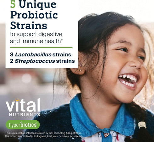 Hyperbiotics Vital Nutrients Pro Kids Probiotic ENT | Toddler Probiotics for Kids Ear, Nose and Throat | Targeted Immune and Digestive Health | St...