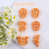 Puocaon Skull Polymer Clay Cutters - 6 Pcs Clay Cutters for Polymer Clay Jewelry, Cat Dog Skull Embossed Clay Jewelry Cutters, Day of The Dead Del...