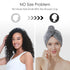 5 Pack Thicken Microfiber Hair Towel Wrap for Women - ELASTIC LOOP DESIGN - 320GSM Coral Velvet - Quick Dry Hair Turban - 11x28 Inch (Grey+Pink+Br...