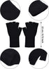 SATINIOR Fingerless Gloves for Women Half Finger Typing Gloves with Long Wrist Cuff Winter Knit Fingerless Mittens for Women...