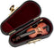 Broadway Gift Co. Miniature Violin Polished Instrument 3 inch Wood Table Top Décor...