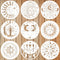 9pcs Mandala Sun and Moon Stencil, Star Sun and Moon Stencils Reusable Mandala Sun Stencils Decoration Moon Template for Painting Crafts Wood Wall...