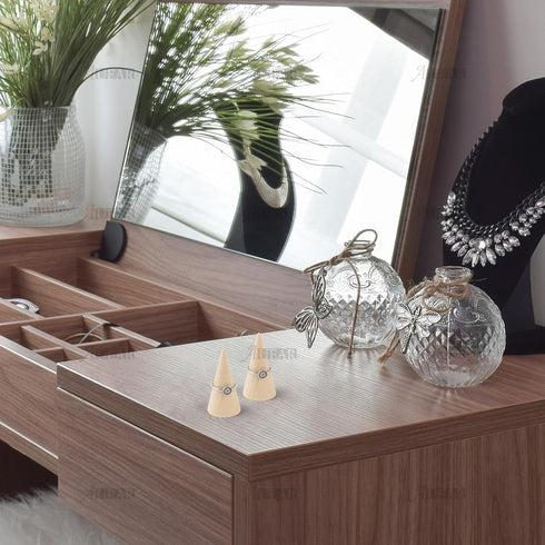 AUEAR, 10 Pack Wood Cone Ring Holder Finger Jewelry Display Stand DIY Craft Wooden (Natural, Vertical Shaped)...