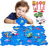 Puzzle Racer Kids Car Track Set - Toys for Ages 2-4 for Kids 3 Year Old Boy Toys Dinosaur Jigsaw Puzzle Track Car PlaySet for 3-5 with Car & Airpl...