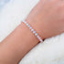 CiNily Adjustable Silver Plated Opal Tennis Bracelet for Women Girls - Fashion Jewelry Gift | Opal Bracelets in Sterling Silver,Rose Gold and Yell...