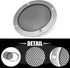 X AUTOHAUX 4" Speaker Grille Cover Mesh Trim Round Subwoofer Grille Horn Protective Guard Silver Tone Car Auto Stereo Accessories...