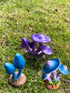 3pcs Mini Mushroom Figurines Mini Mushroom Figurines Lawn Garden Micro Decoration Statues Figurines for Garden Ornaments Plant Pots Bonsai Landsca...