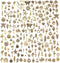JIALEEY 200Pcs Tibetan Antique Gold Charm Mixed Pendants DIY for Bracelet Necklace Jewelry Making and Crafting...
