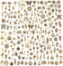 JIALEEY 200Pcs Tibetan Antique Gold Charm Mixed Pendants DIY for Bracelet Necklace Jewelry Making and Crafting...