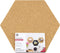 U Brands Hexagon Double-Sided Bulletin Tiles, Cork and EVA Foam, 12” x 10.4”, 3 Count...