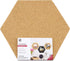 U Brands Hexagon Double-Sided Bulletin Tiles, Cork and EVA Foam, 12” x 10.4”, 3 Count...