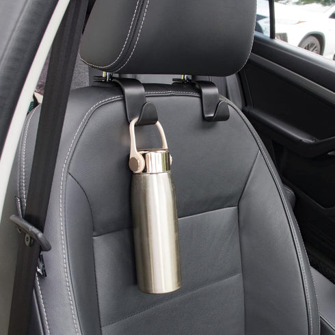 LivTee Car Seat Headrest Hook, Auto Seat Hook Hangers Storage Organizer Interior Accessories for Purse Coats Umbrellas Grocery Bags Handbag, 4-Pac...