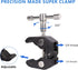 Cool Dual Ball head Magic Arm Adapter Camera Clamp Mount Super Clamp with 1/4 and 3/8 Thread, for DSLR Camera Rig, LED Light, Flash Light, Action ...