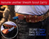 BCK damascus knife damascus steel hunting knife Fixed Blade Hunting Knife with Sheath - Damascus Knife with Blue Wood Handle - 9.75 Inches Handmad...