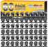 60 Pack Fridge Magnets Refrigerator Magnets, Black Magnetic Clips Whiteboard Magnets, Magnetic Clips Heavy Duty, Clip Magnets for Photo Displays, ...