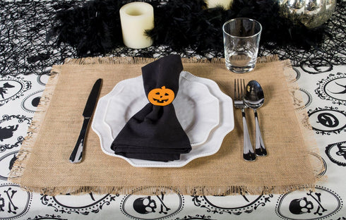 DII Jute Burlap Collection Kitchen Tabletop, Placemat Set, 13x19, Solid Natural, 6 Count...