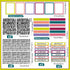 92 Pcs Science Fair Board Supplies 60 Trim Scalloped Bulletin Borders 18 Presentation Subtitles 6 Project Titles 8 Letter Sticker for Classroom Di...