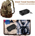 Flauno Travel Cigar Humidor Case - Portable Cigar Box with Humidifier Disc & Cigar Cutter | Waterproof | Airtight | Durable (Holds up to 10 Cigars...