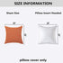 Kevin Textile Fall Pillow Cover Decor Lined Linen Throw Pillow Cases Cushion Cover Seasonal Autumn Pillow Covers for Chair, 18"x18"(2 Pack, Orange...