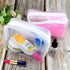5 Packs Clear Cosmetics Bag TSA Approved, PVC Zippered Toiletry Carry Pouch Portable Makeup Bag for Vacation Travel, Bathroom and Organizing Water...