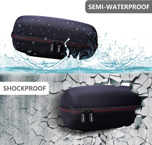 LTGEM Hard Travel Carrying Case for JBL Xtreme 3 / JBL Xtreme 2 Portable Waterproof Wireless Bluetooth Speaker, Pouch for Accessories and Adjustab...