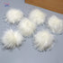 Furryvalley Faux Fur Pompom 6pcs DIY Crafts Fluffy Balls for Hat Shoes Scarves with Snap Fastener Removable Knitting Hat Horse Riding Hat Silk Acc...