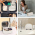 KTMOUW Makeup Bag 3 Pcs Waterproof Cosmetic Bag Set Portable Travel Cosmetic Bag Multifunction Organizer Storage Bag Weave Toiletry Bag for Women,...