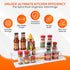 3 Tier Spice Rack Organizer - Expandable 3-Level Seasoning & Spice Organization for Cabinet, Pantry, Kitchen Countertop - Adjustable Length with S...