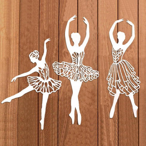 9 Pieces BALLET DANCER Cutting Dies, Dance Metal Stencil for Cards Making,DIY Scrapbook,Handmade Invitation Card Postcard,Release Stress,Embossing...
