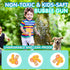 2 Bubble Machine Gun for Kids, Bubble Blower with 4 Bottles Refill Solution, Outdoor Toys Gifts for Toddlers 3-5 Bubble Maker Blaster Birthday, We...