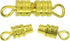 Clasps - 100 Pieces 4 x 15 mm - Barrel Screw Type Clasp - Perfect for Jewerly Making - with Kare & Kind® Retail Packaging (Gold)...