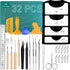 32Pack Vinyl Weeding Tools with T-Shirt Alignment Ruler Kit, Weeding Tools for Vinyl, Vinyl Weeding Tools Kit for Weeding Vinyl, DIY Art & Craft, ...