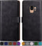 SUANPOT for Samsung Galaxy S9 5.8"(Non S9+) with RFID Blocking Leather Wallet case Credit Card Holder,Flip Folio Book Phone case Shockproof Cover ...