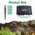 CHANGE MOORE 100 Pcs Drip Irrigation Stakes Universal Drip Tubing Hold Stakes for 1/8'' - 1/4'', Plastic Garden Water Pipe Support Drip System Par...