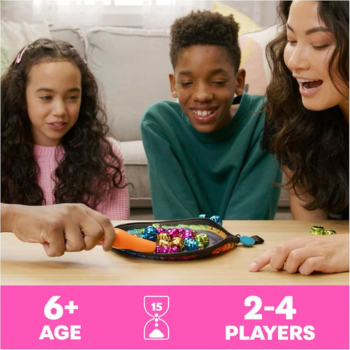 Bellz!, The Quick to Pick-up Family Magnet Game with Magnetic Wand and Colorful Bells, Giftable Pouch Included for On-The-Go Fun, for Kids Ages 6 ...
