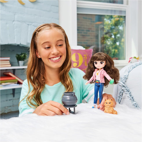 Wizarding World Harry Potter, 8-inch Brilliant Hermione Granger Doll Gift Set with 5 Accessories and 2 Outfits, Kids Toys for Ages 6 and up...