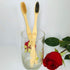 Bamboo Toothbrush Medium Bristle, 10Pcs Biodegradable Bulk Wooden Toothbrushes...