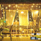 HEYFUNi 304 LED Curtain Lights Outdoor, 9.8Ft*9.8Ft Hanging String Lights Plug in with 8 Modes, Connectable Curtain Fairy Lights for Bedroom, Dorm...