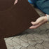 Peel and Stick Carpet Tiles,Self-adhesive Square Soft Carpet Floor Tiles,Brown 12" x 12" Carpet, Easy Install DIY Floor Tiles for Kids Room, Bedro...