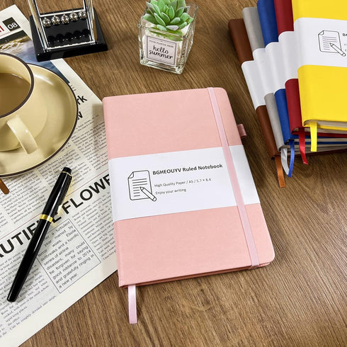 Notebook Journal, College Ruled Notebook Lined A5 160 Pages,Hard Cover Journals for Writing, Notebooks for Work Office School Women Men,5.7 inches...